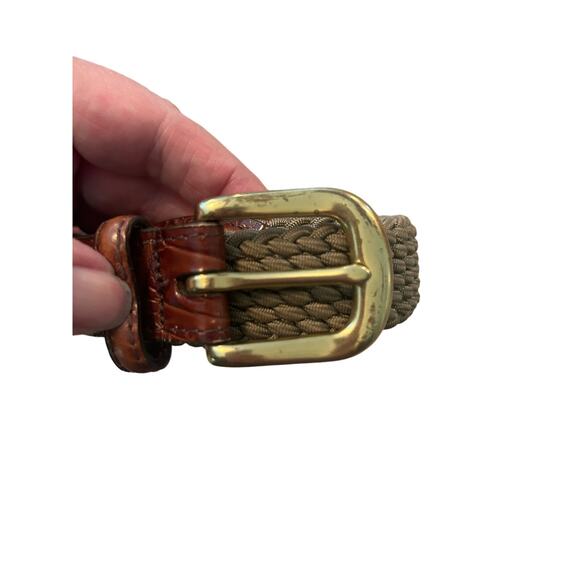 Brighton Mens leather and stretch rope woven belt Made in the USA, Size 42 - Picture 11 of 11